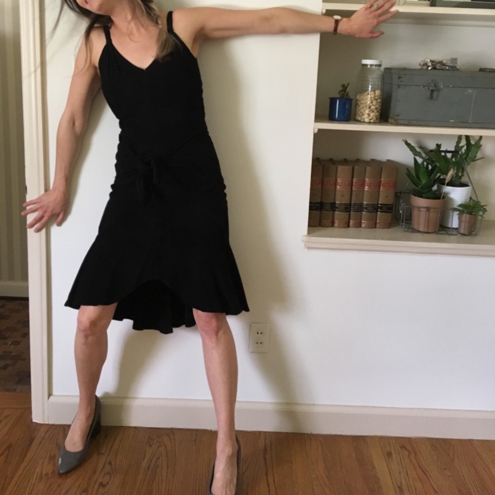 SOLD Vintage leather dress